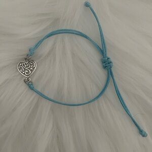 Silver and Blue Celtic Charm Bracelet